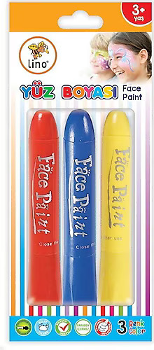 LİNO YÜZ BOYASI 3'LÜ (YIKANABİLİR) (LN-900)
