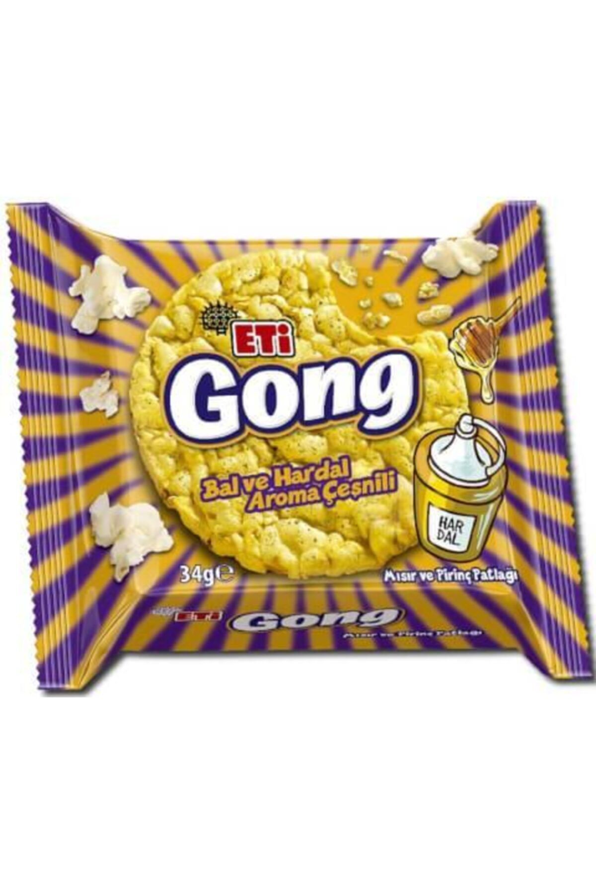 ETİ GONG BALLI HARDAL 34 GR ( 18 ADET )