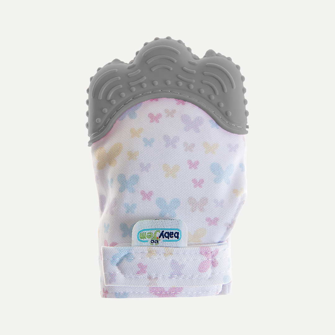  BABYJEM 526 DİŞ KAŞIYICI ELDİVEN GRİ KELEBEK-5260