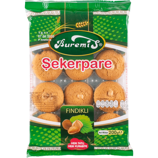 BUREMİS ŞEKERPARE 200 GR 24 ADET