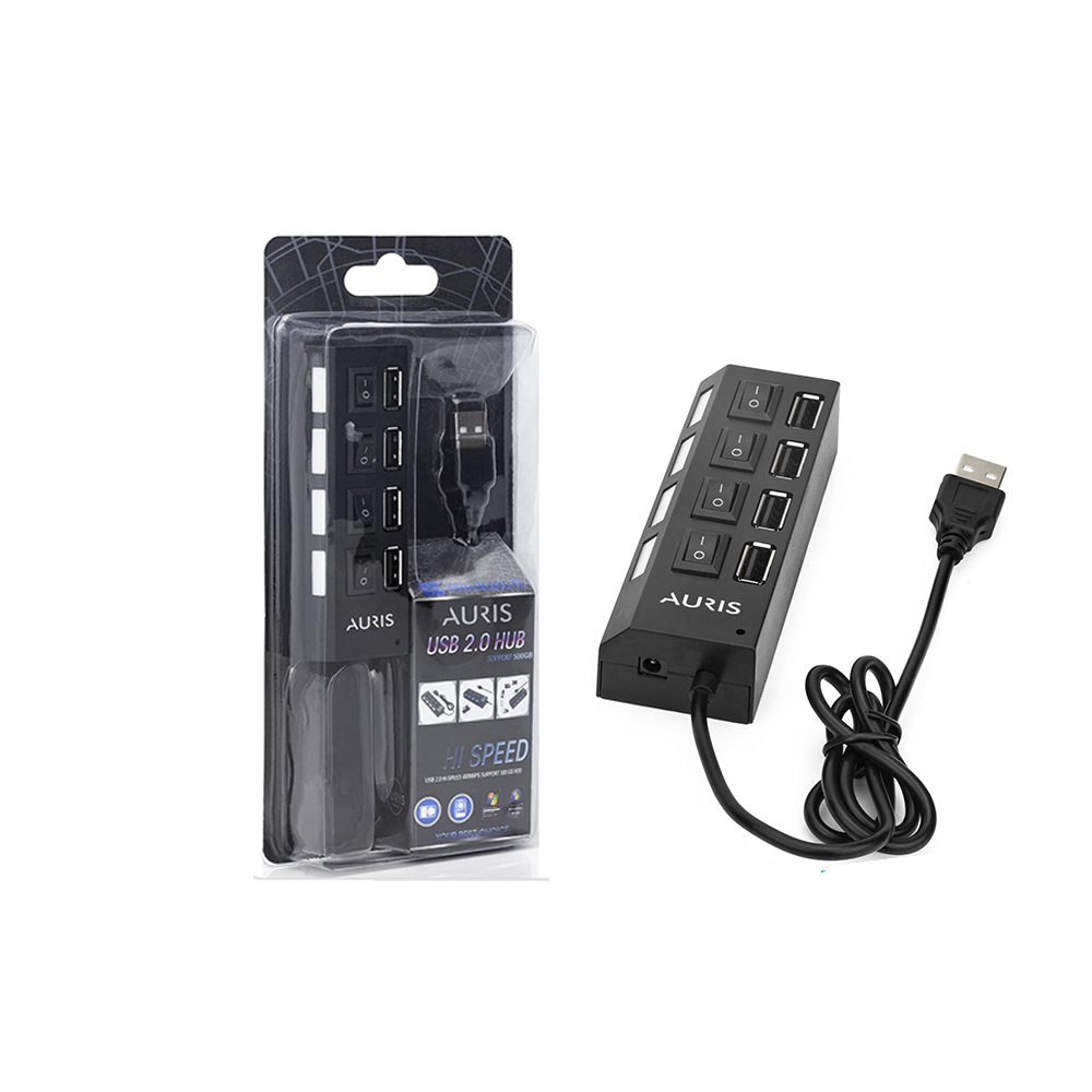 AURİS  PORTLU  USB ÇOKLAYICI DÜĞMELİ HB01
