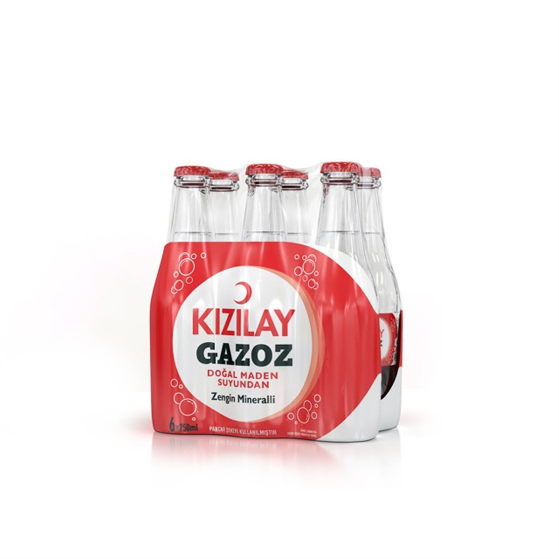 KIZILAY GAZOZ CAM 250 ML ( 6 ADET)
