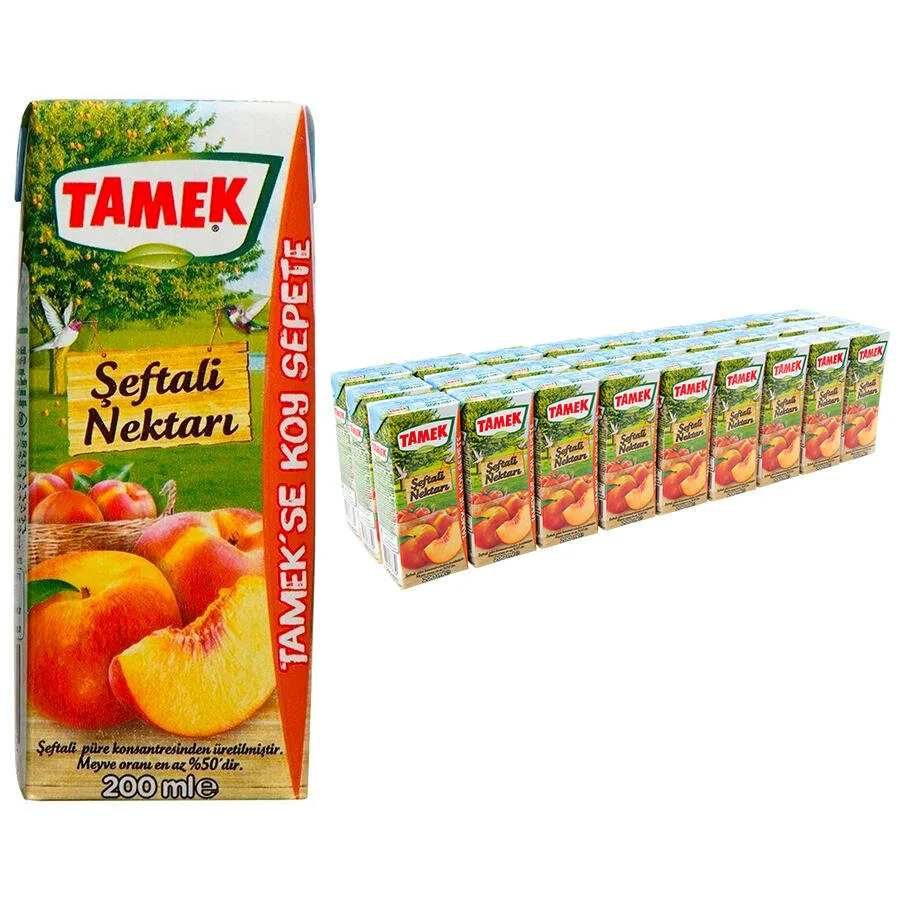 TAMEK 200 ML ŞEFTALİ (27 ADET)