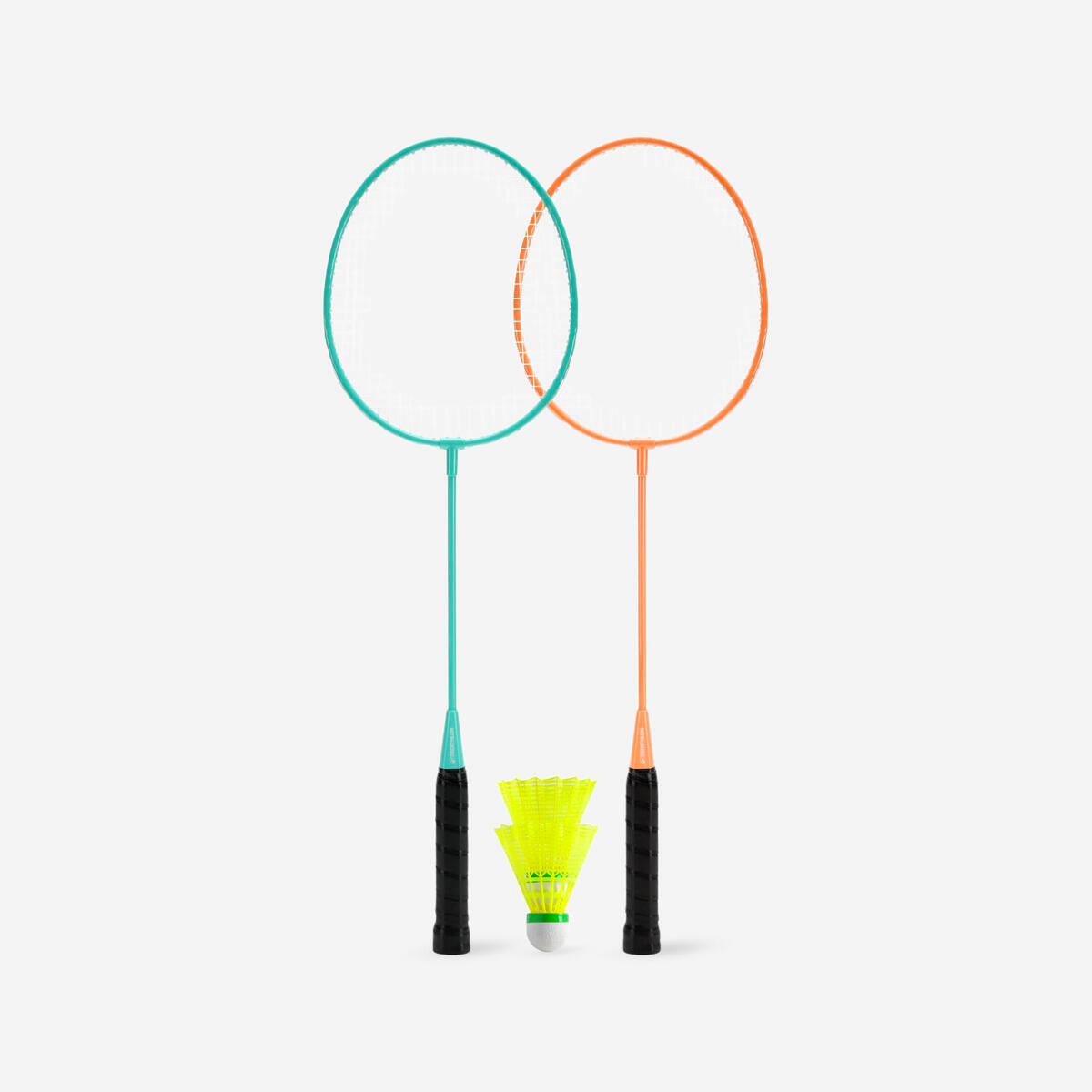 Yetişkin Badminton Raket Seti - Turkuaz /Turuncu -