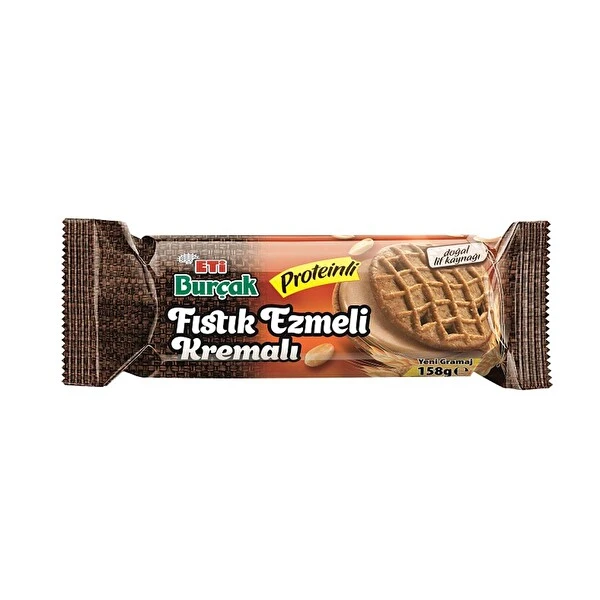 ETİ BURÇAK FISTIK EZMELİ PROTEİNLİ BİSKÜVİ 158 GR