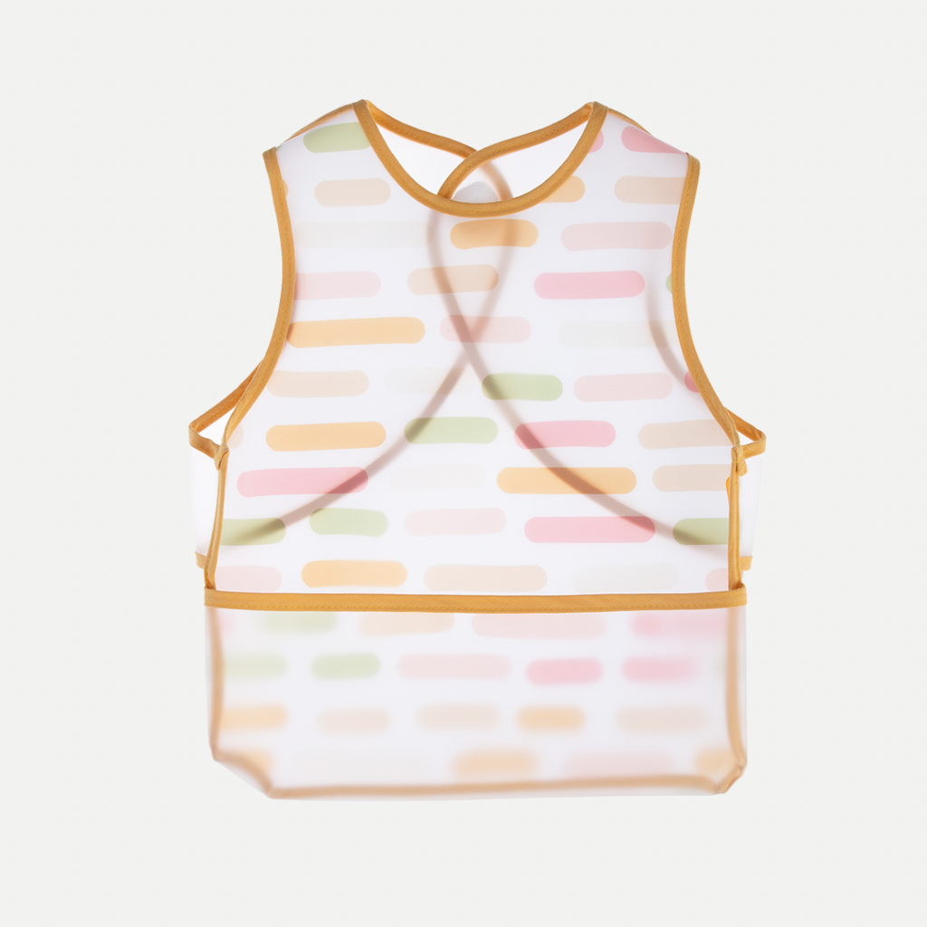  BABYJEM 839 LEKE TUTMAZ GİYMELİ ÖNLÜK PASTEL ŞERİ