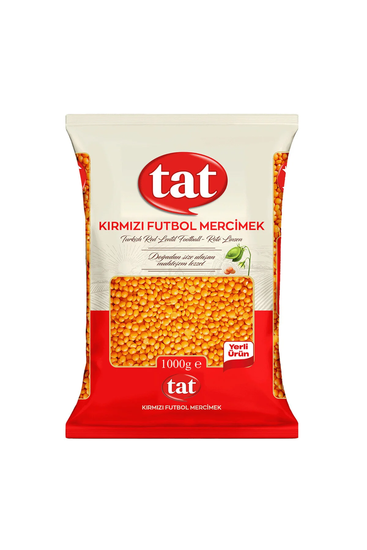 TAT KIRMIZI MERCİMEK FUTBOL İTHAL 1000GR