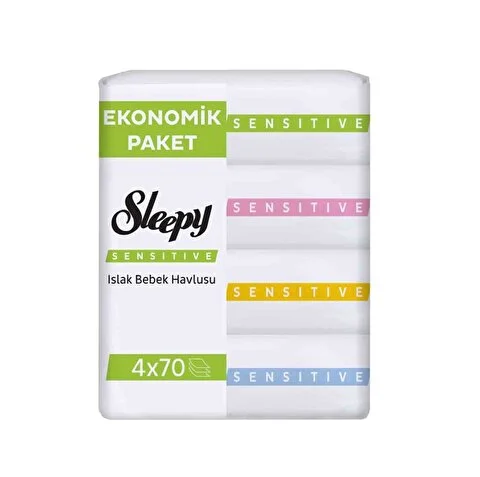 SLEEPY SENSITIVE 4 LÜ EKONOMİK ISLAK MENDİL