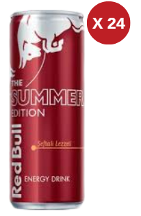 REDBULL ŞEFTALİ 250 ML 24 ADET