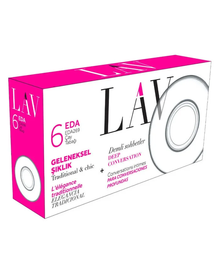 LAV EDA ÇAY TABAĞI LV-EDA269F 6 ADET