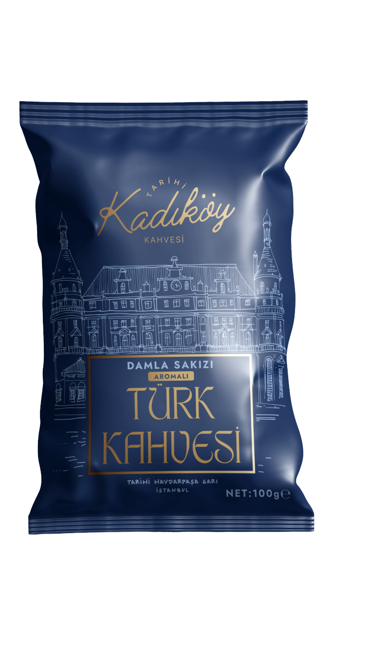 TARİHİ KADIKÖY DAMLA SAKIZLI TÜRK KAHVESİ 100 GR(25 ADET)