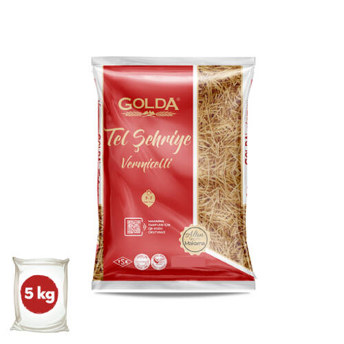 GOLDA TEL ŞEHRİYE  MAKARNA (5 KG)