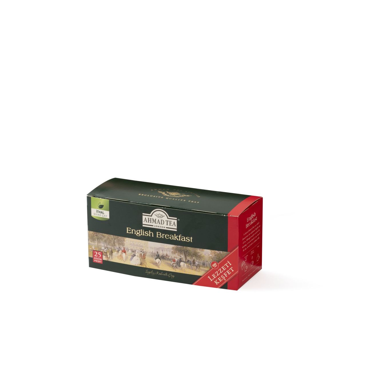  AHMAD TEA ENGLISH BREAKFAST 25X2 GR BARDAK POŞT ÇAY 12 ADET