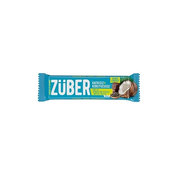  ZÜBER Chia ve Hindis.Cevizli Meyve Bar 40gr 12 ADET
