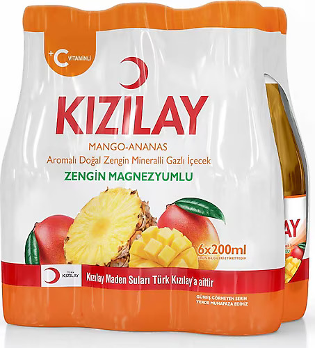 KIZILAY MEYVELİ MANGO-ANANAS 6 ADET