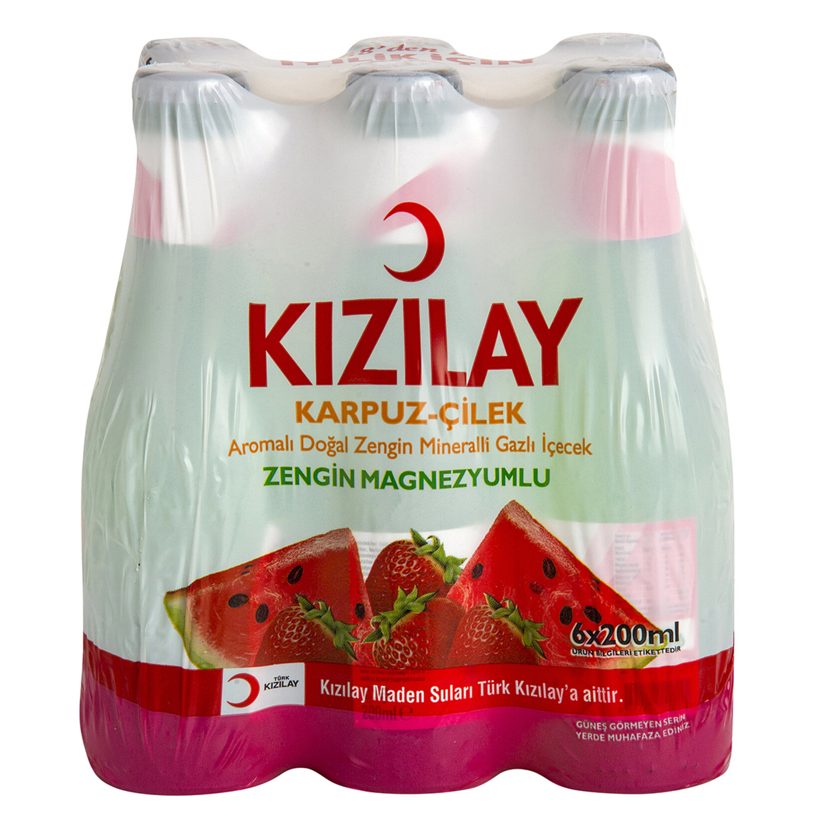 KIZILAY MEYVELİ KARPUZ&ÇİLEK 200 ML 6 ADET