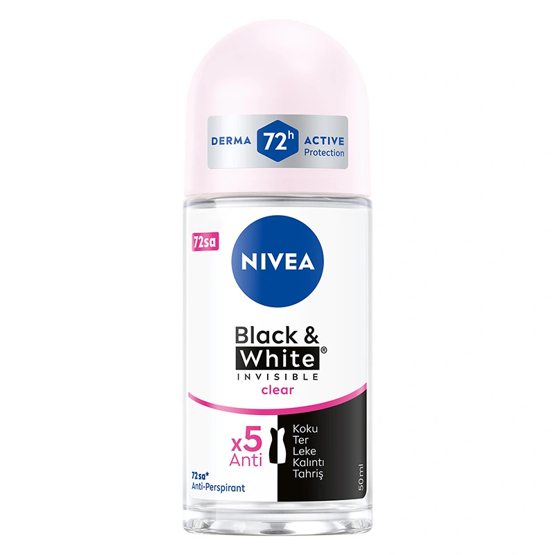  NİVEA ROLLON BLACK&WHİTE CLEAR 50 ML. 