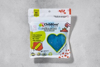 CHILDGEN DOĞAL OYUN HAMURU GLITTER MAVİ-125G 