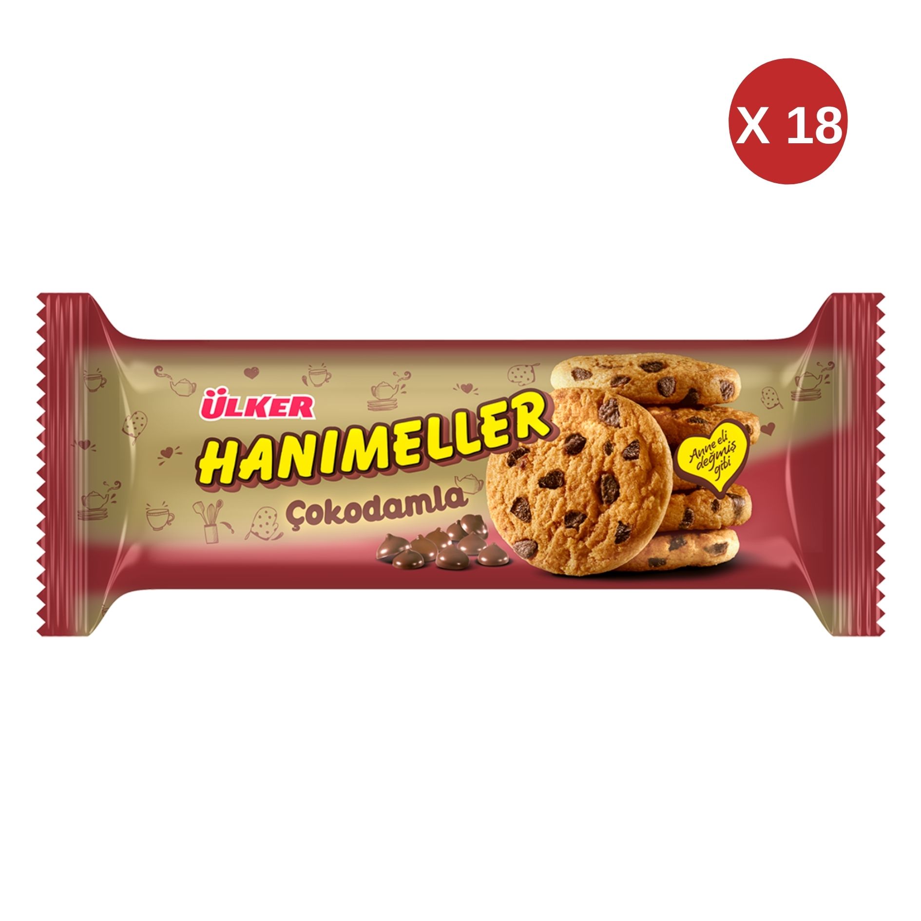 ÜLKER HANIMELLER ÇOKODAMLA 82 GR (18 ADET)