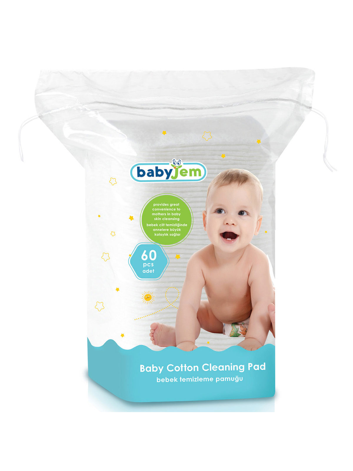  BABYJEM 461 BEBEK TEMİZLEME PAMUĞU -46101
