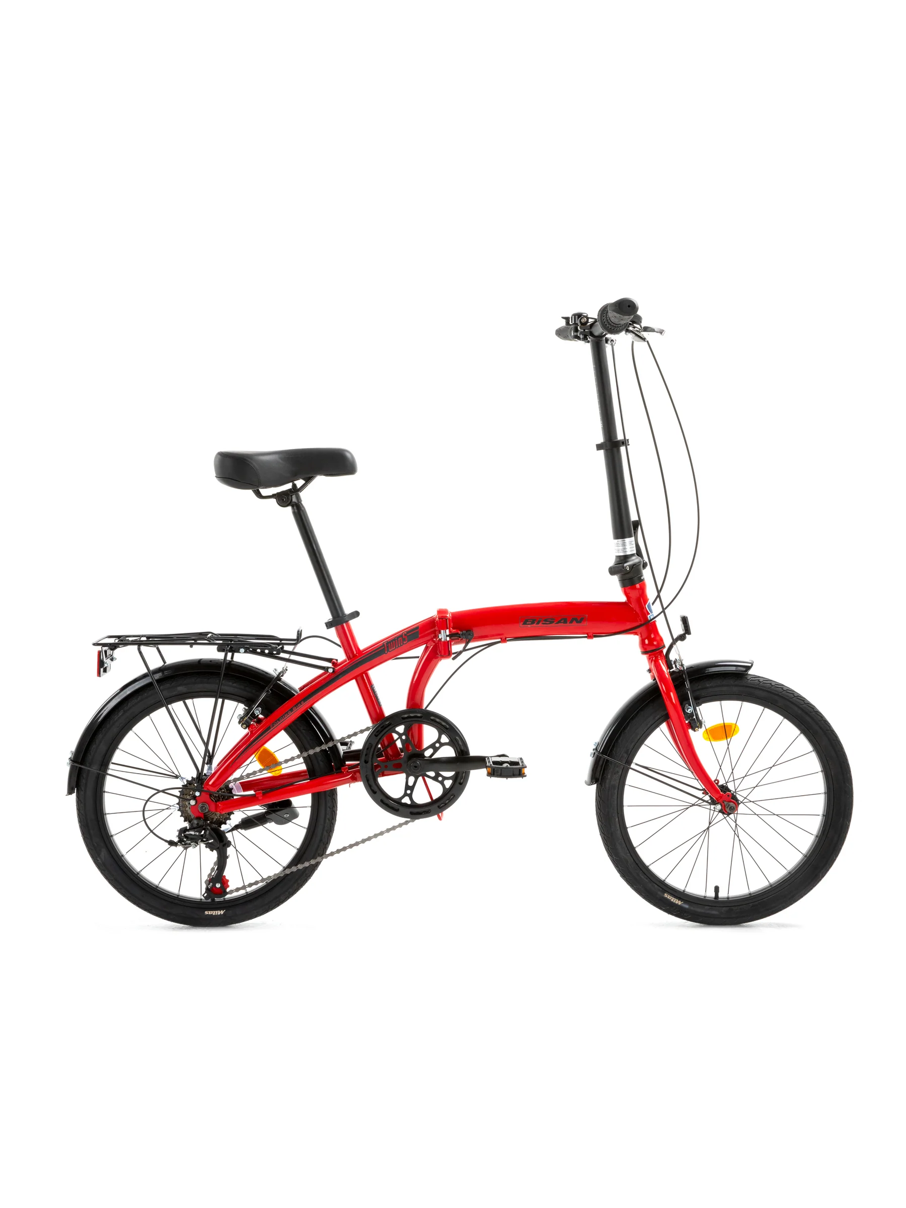 BİSAN TWIN-S KATLANIR BİSİKLET 20 JANT KIRMIZI SİY
