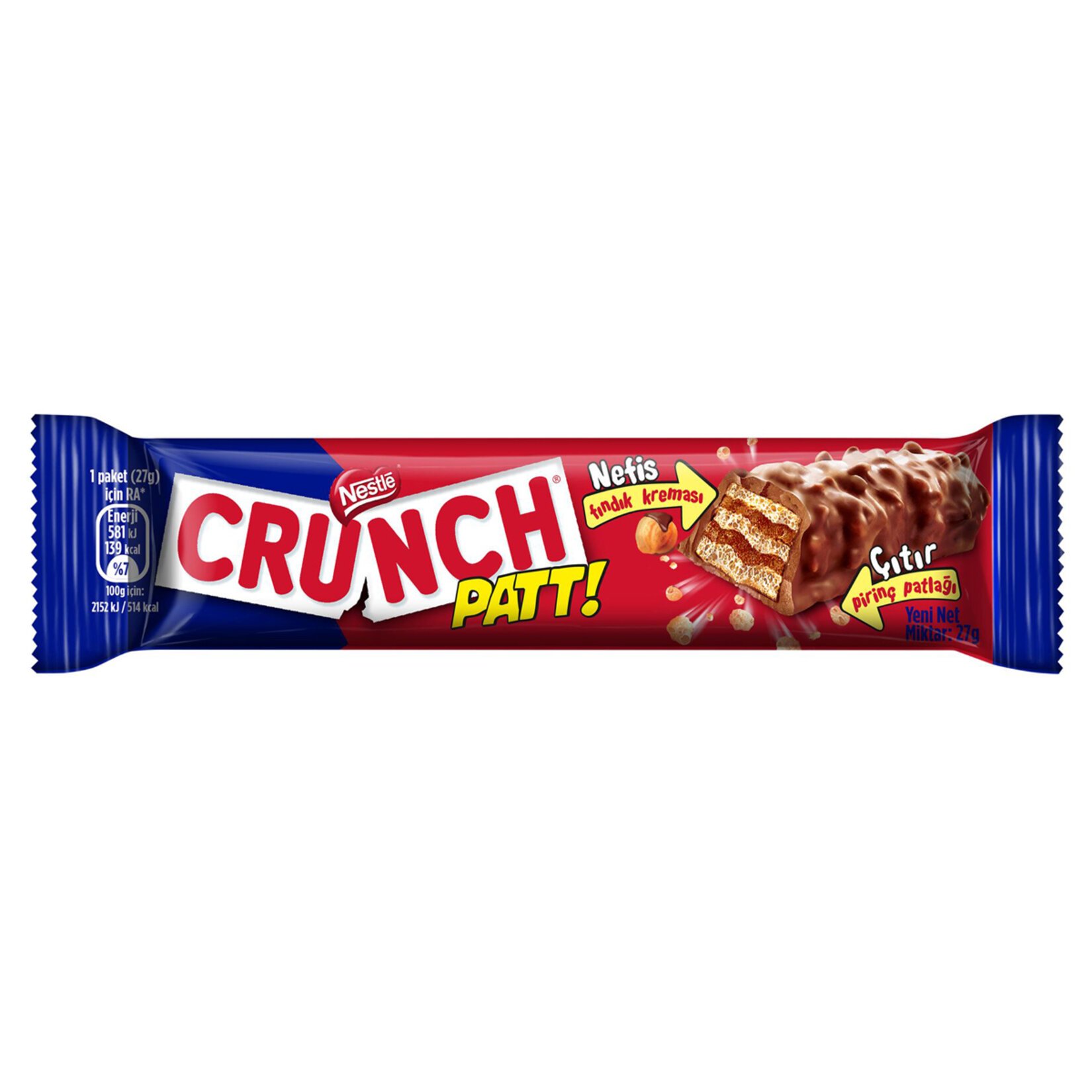 CRUNCH Patt Choc Coat Wfr 27g)N4TR ( 12 ADET )