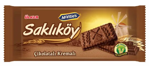 ÜLKER SAKLIKÖY ÇİKOLATALI KREMALI BİSK.87 GR