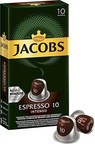 Jacobs Espresso 10 İntenso Kapsül Kahve 52 GR