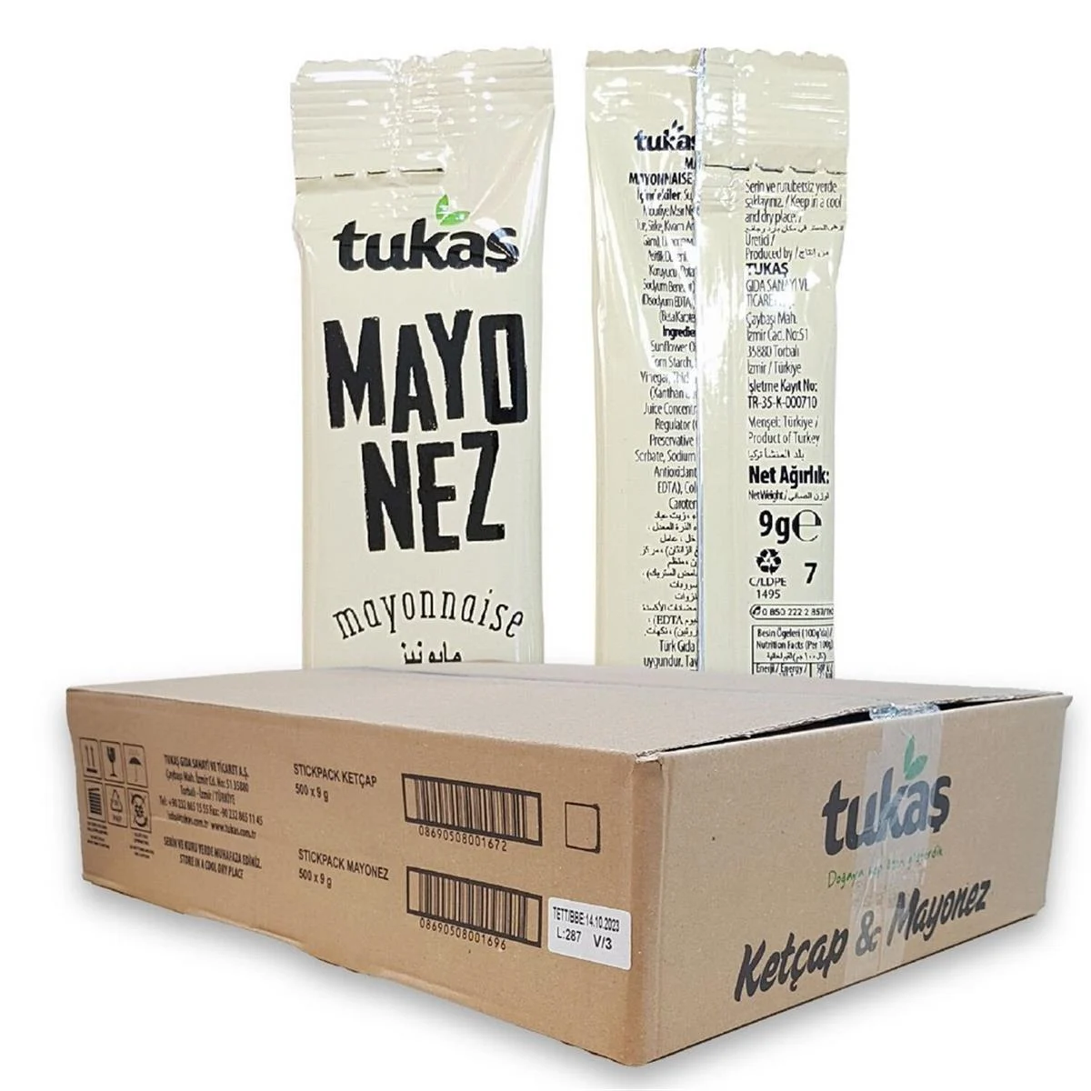 TUKAŞ  STİCK MAYONEZ 9 GR TEK 500 ADET