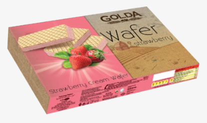 GOLDA WAFERS  ÇİLEK AROMALI GOFRET *175 GR)