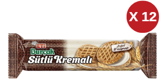 ETİ BURÇAK SÜTLÜ KREMALI 100 GR ( 12 ADET )