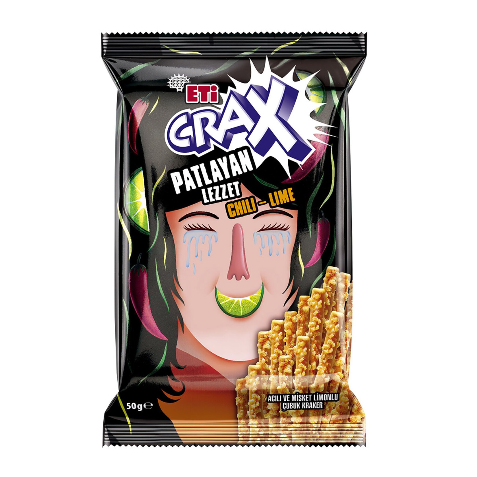 ETİ CRAX CHILLI LIME 50 GR ( 20 ADET )
