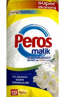 PEROS MATİK YASEMİN ÇİÇ. BEYAZ - RENKLİLER 10KG 
