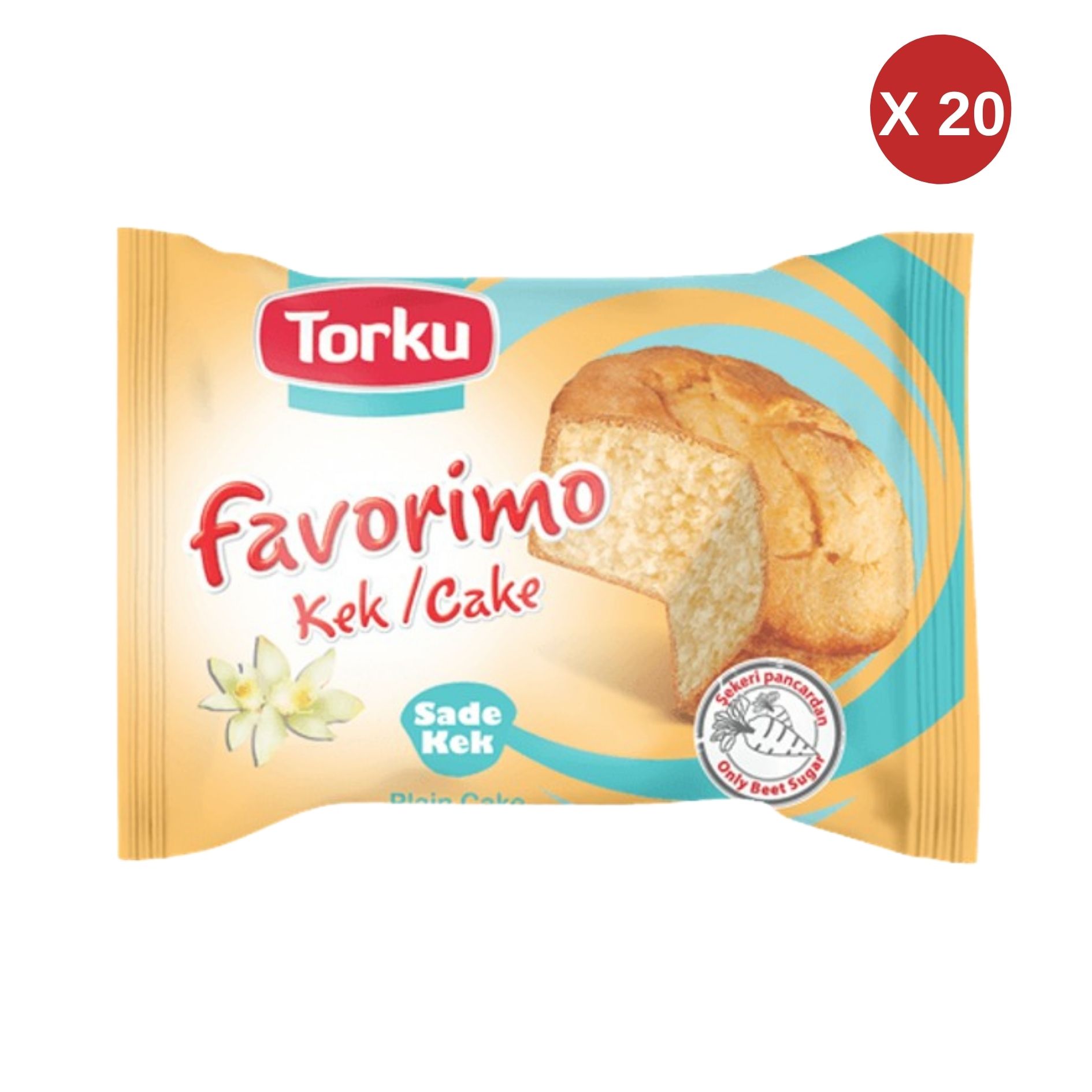 TORKU FAVORİMO SADE KEK 30 GR  20 ADET