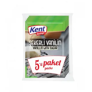 KENT ŞEKERLİ VANİLİN 5'Lİ EKONOMİK PAKET 5GRX5AD