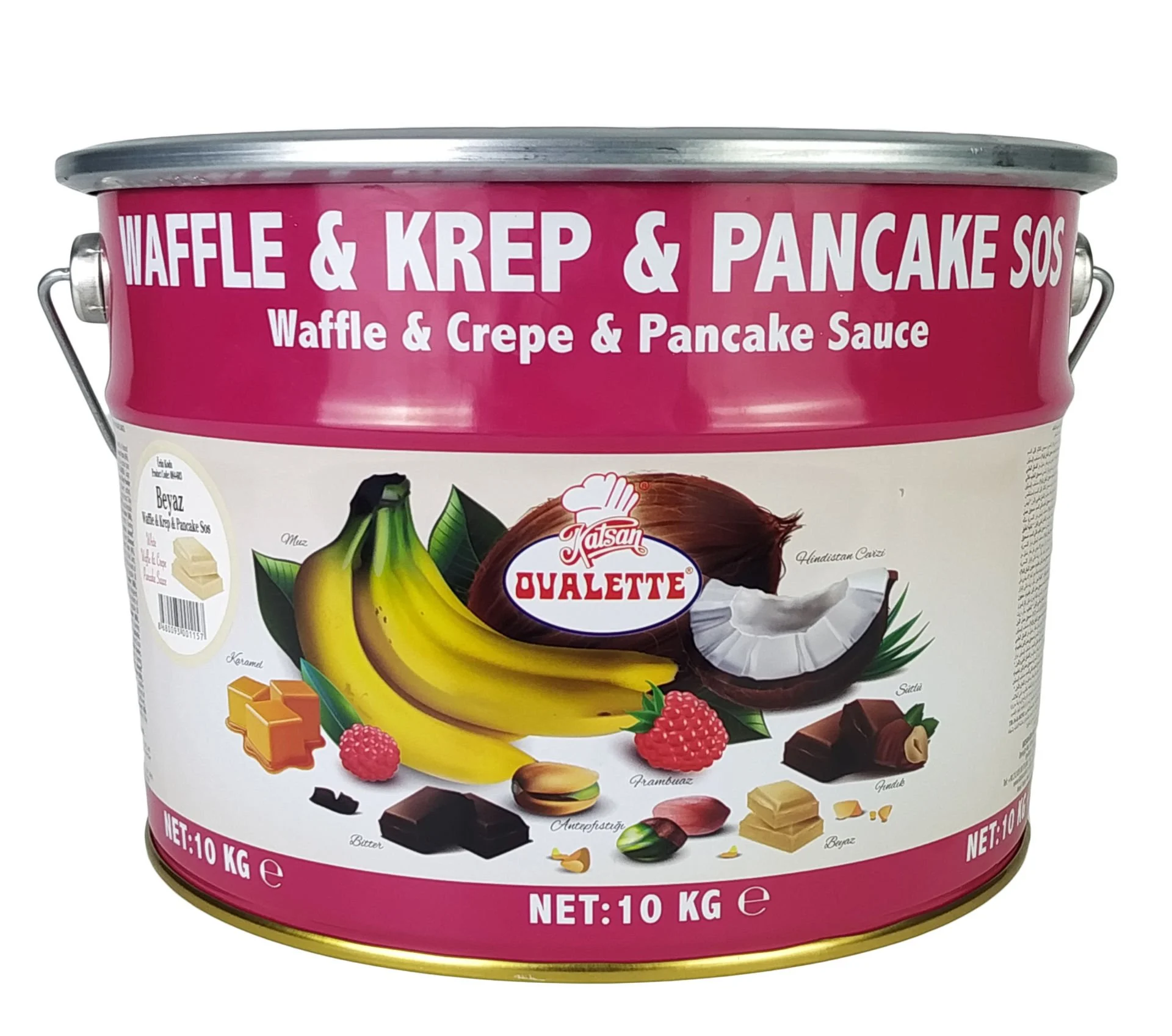 OVALETTE 10KG BEYAZ WAFFLE SOSU