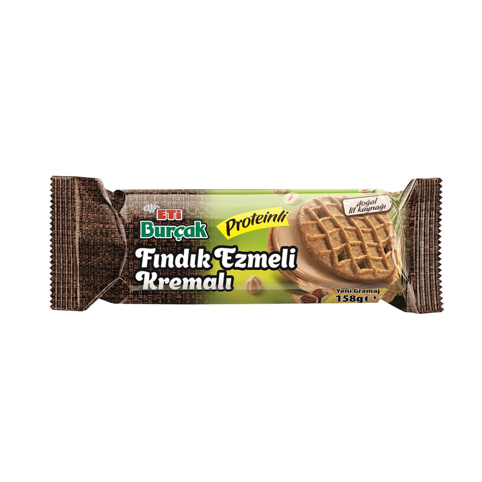 ETİ BURÇAK FINDIK EZMELİ PROTEİNLİ BİSKÜVİ 158GR
