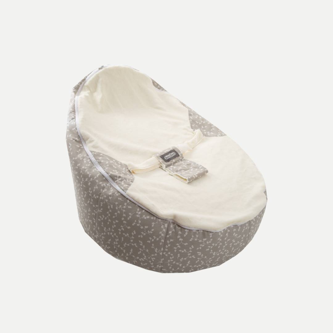  BABYJEM 348 FASULYE YATAK GRİ ÇİÇEK-34803
