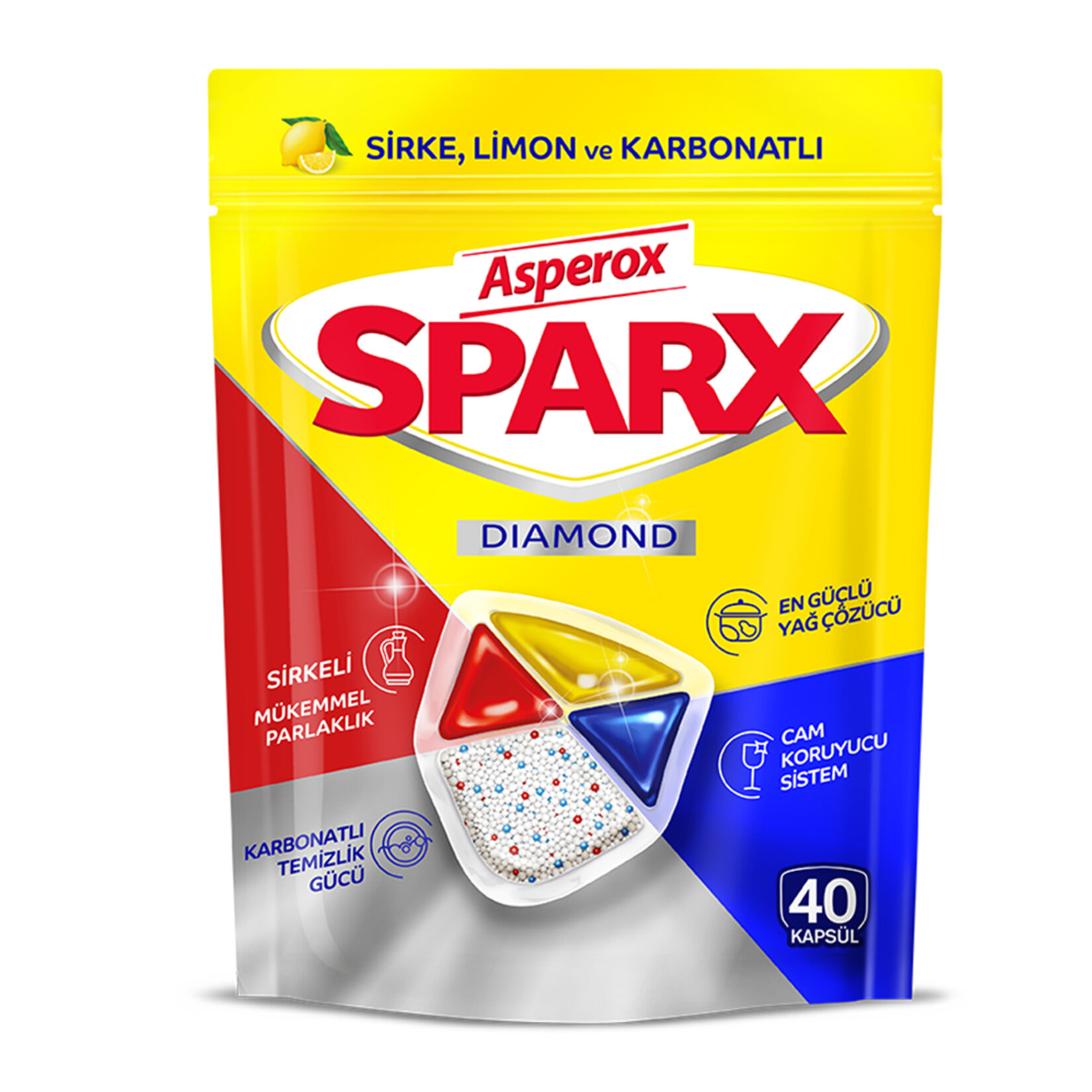 ASPEROX SPARX 40 LI DİAM BULAŞIK MAKİNESİ KAPSÜLÜ