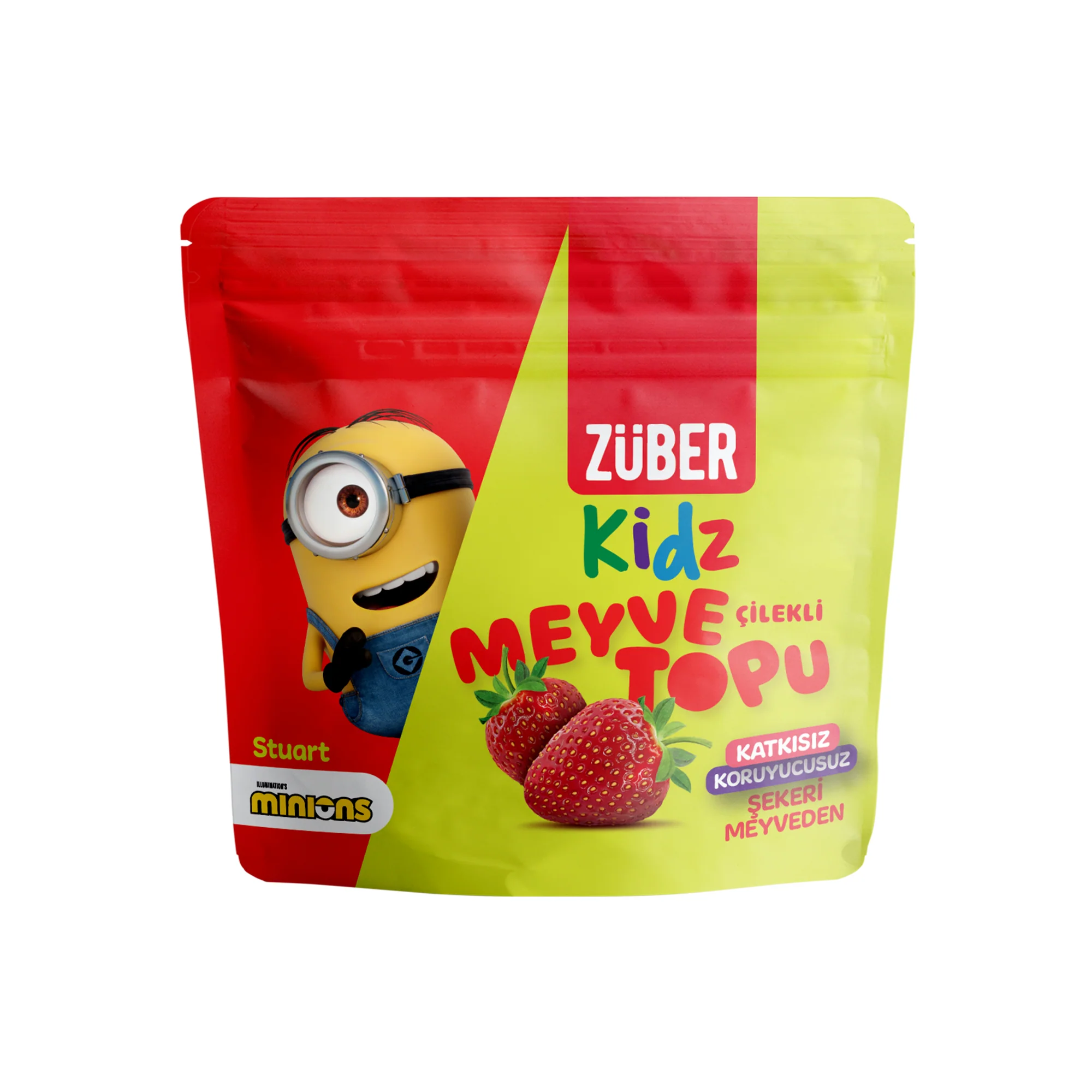  ZÜBER Kidz Çilekli Meyve Topu 42gr 1 ADET
