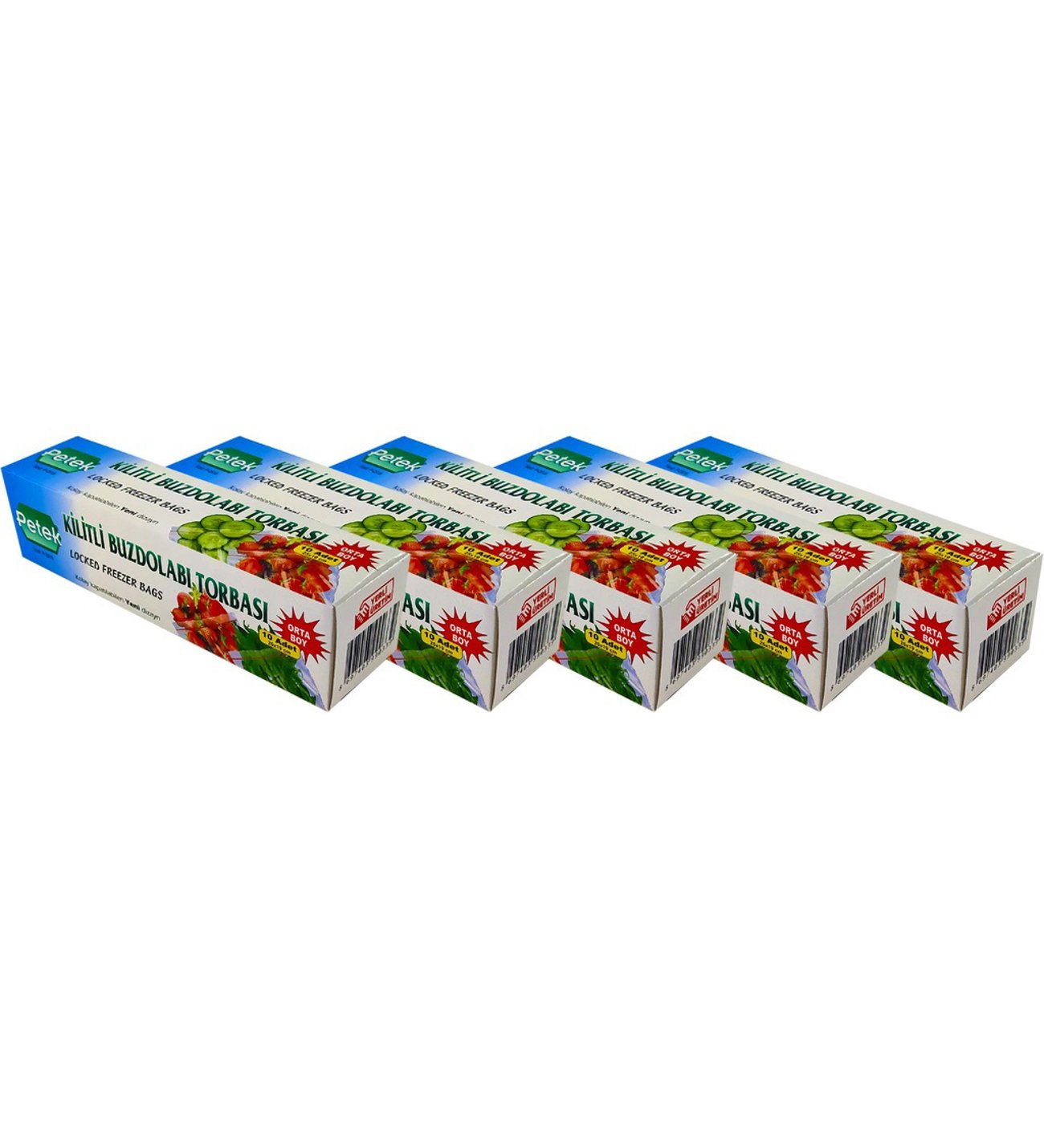  PETEK BUZDOLABI POŞETİ KİLİTLİ ORTA 8 Lİ