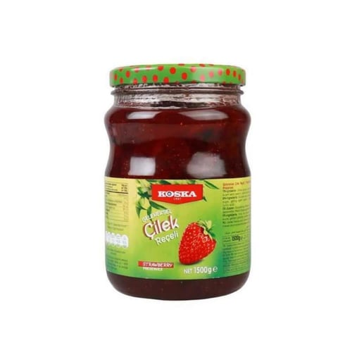 KOSKA 1500 GR ÇİLEK REÇELİ CAM 