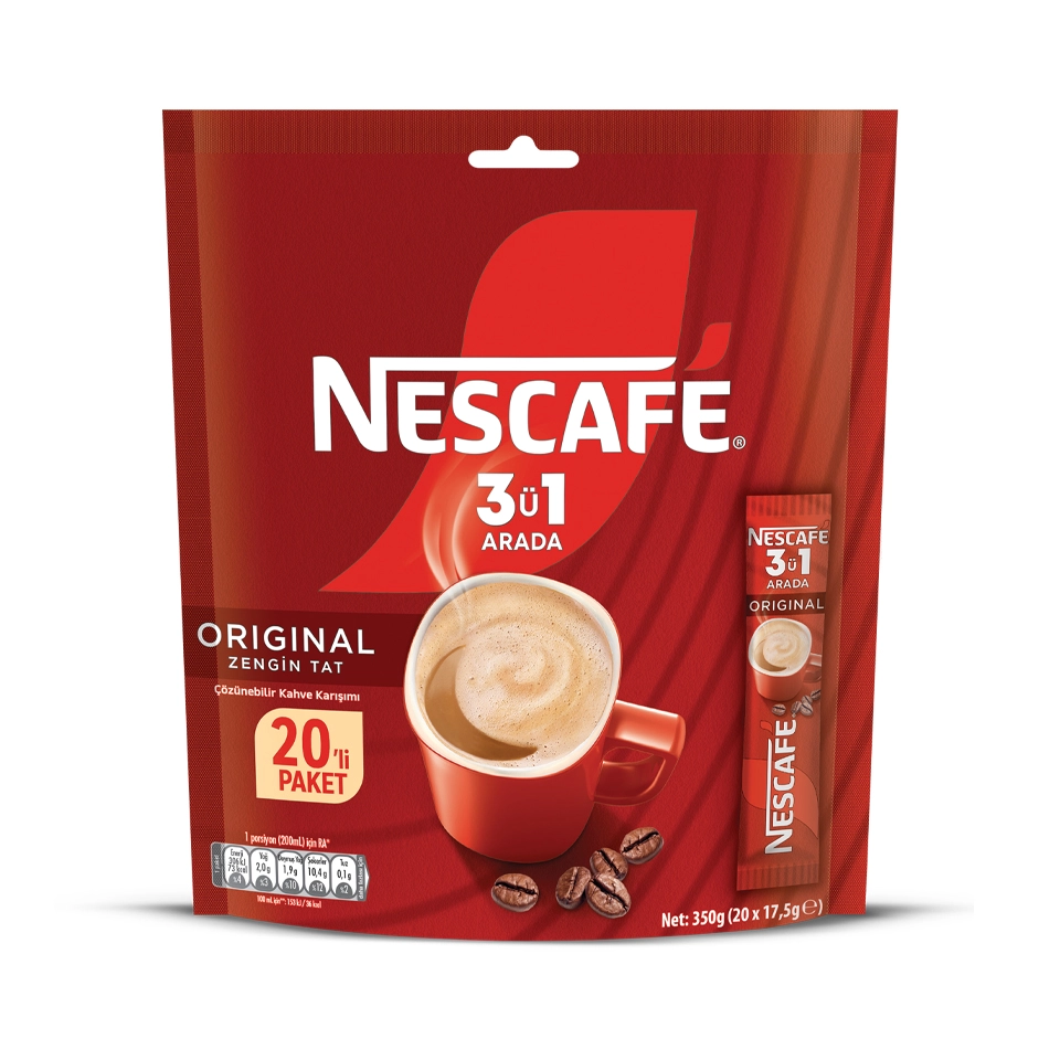 NESCAFE 3 Ü 1 ARADA 20 Lİ POŞET
