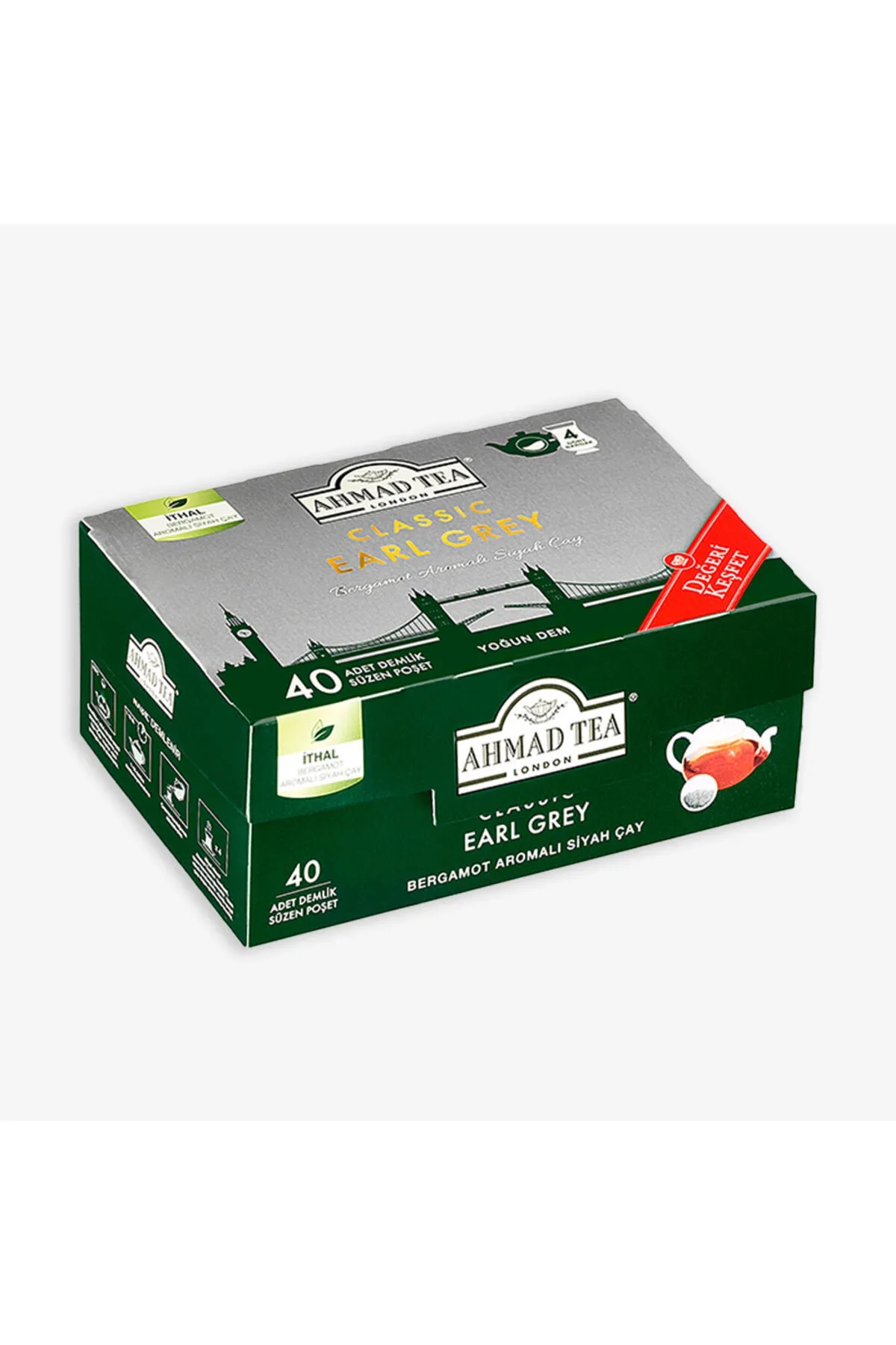  AHMAD TEA KLASİK İNGİLİZ KAHVALTI 40 DEMLİK ÇAY-2 12 ADET