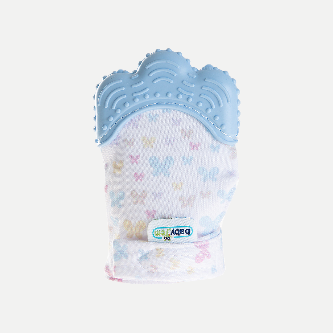  BABYJEM 526 DİŞ KAŞIYICI ELDİVEN MAVİ KELEBEK-526