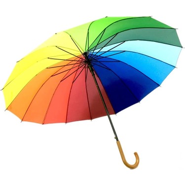 TELLİ GÖKKUŞAĞI OTOMATİK YAĞMUR ŞEMSİYESİ