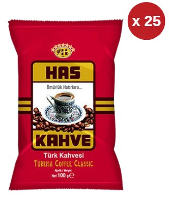 HAS TÜRK KAHVESİ 100 GR (25 ADET)