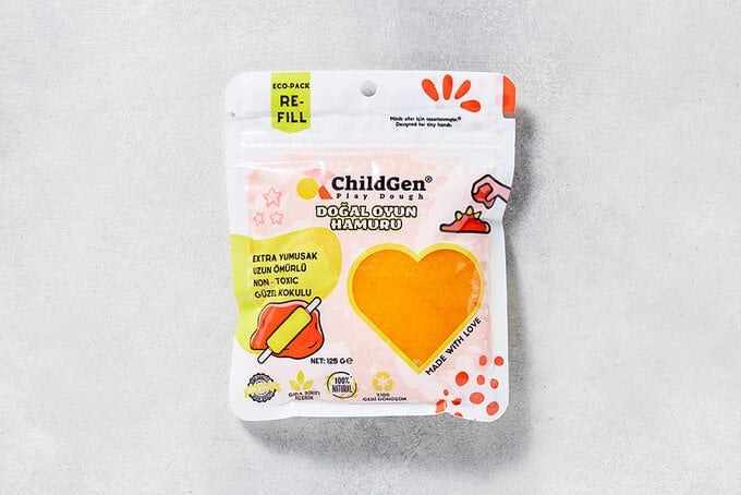 CHILDGEN DOĞAL OYUN HAMURU ECOPACK TURUN 125G 
