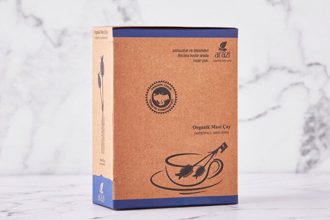 ARAZİ ORGANİK KARE MAVİ ÇAY10 G