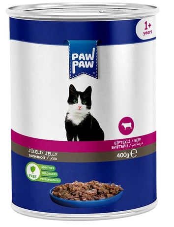 PAWPAW BİFTEKLİ KONSERVE KEDİ MAMASI 400 GR 